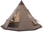 Tipitent Teepee Indianentent 3000Mm Waterkolom - Bruin - 4 Persoons