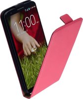 LELYCASE Premium Flip Case Lederen Cover Bescherm  Cover Sony Xperia P Pink