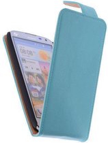 Classic Turquoise HTC Desire 310 PU Leder Flip Case Hoesje