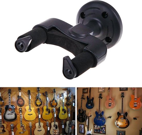 Support Mural Guitare Universel – Réglable, Avec Coussinets, Pour Guitare Acoustique, électrique, Basse, Ukulélé