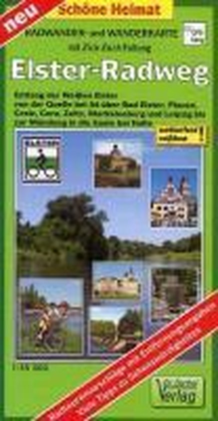 Elsterradweg Radwander- und Wanderkarte 1 : 35 000 - cover