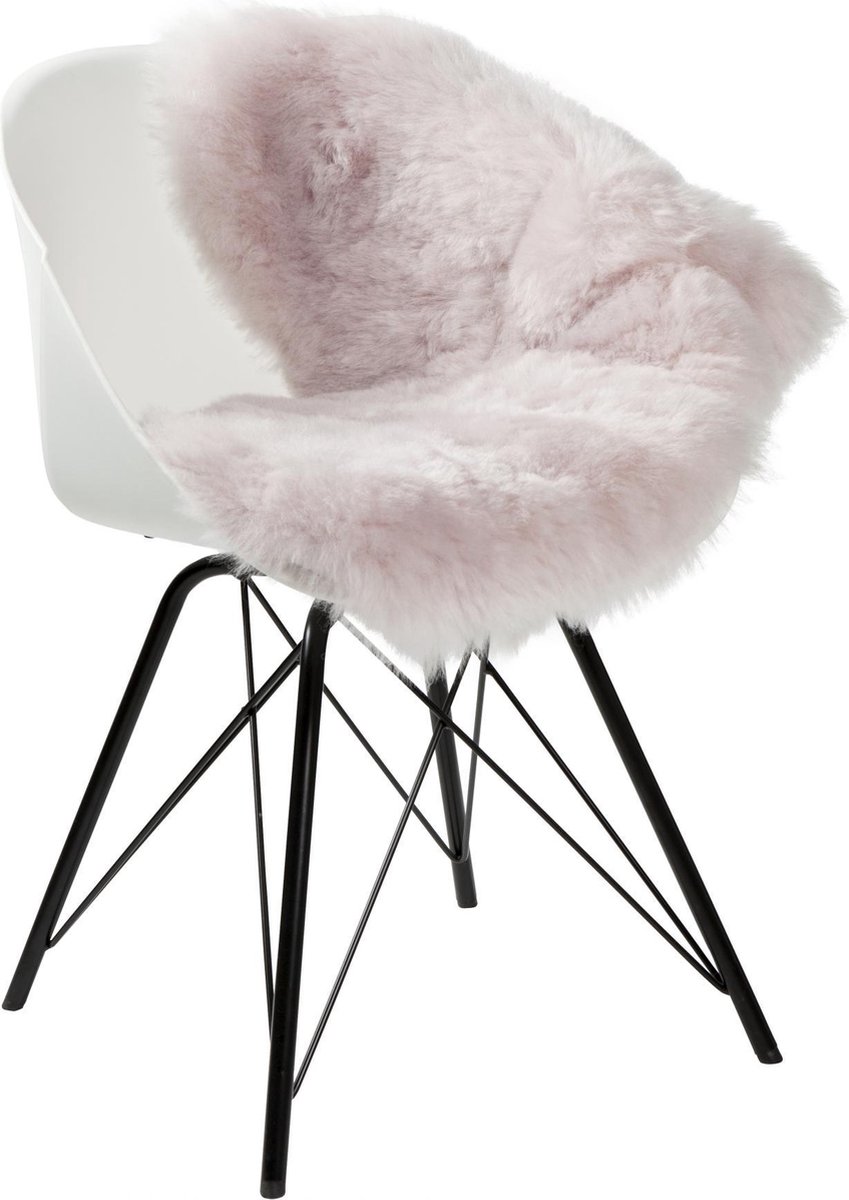 Dyreskinn Schapenvacht ijslands kort roze 90-110cm lengte / 60-70cm breedte