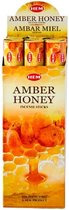 HEM Wierook - Amber Honey - Slof (6 pakjes/120 stokjes)