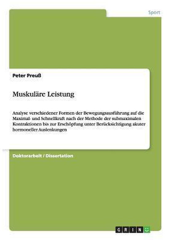 Muskulare Leistung - cover