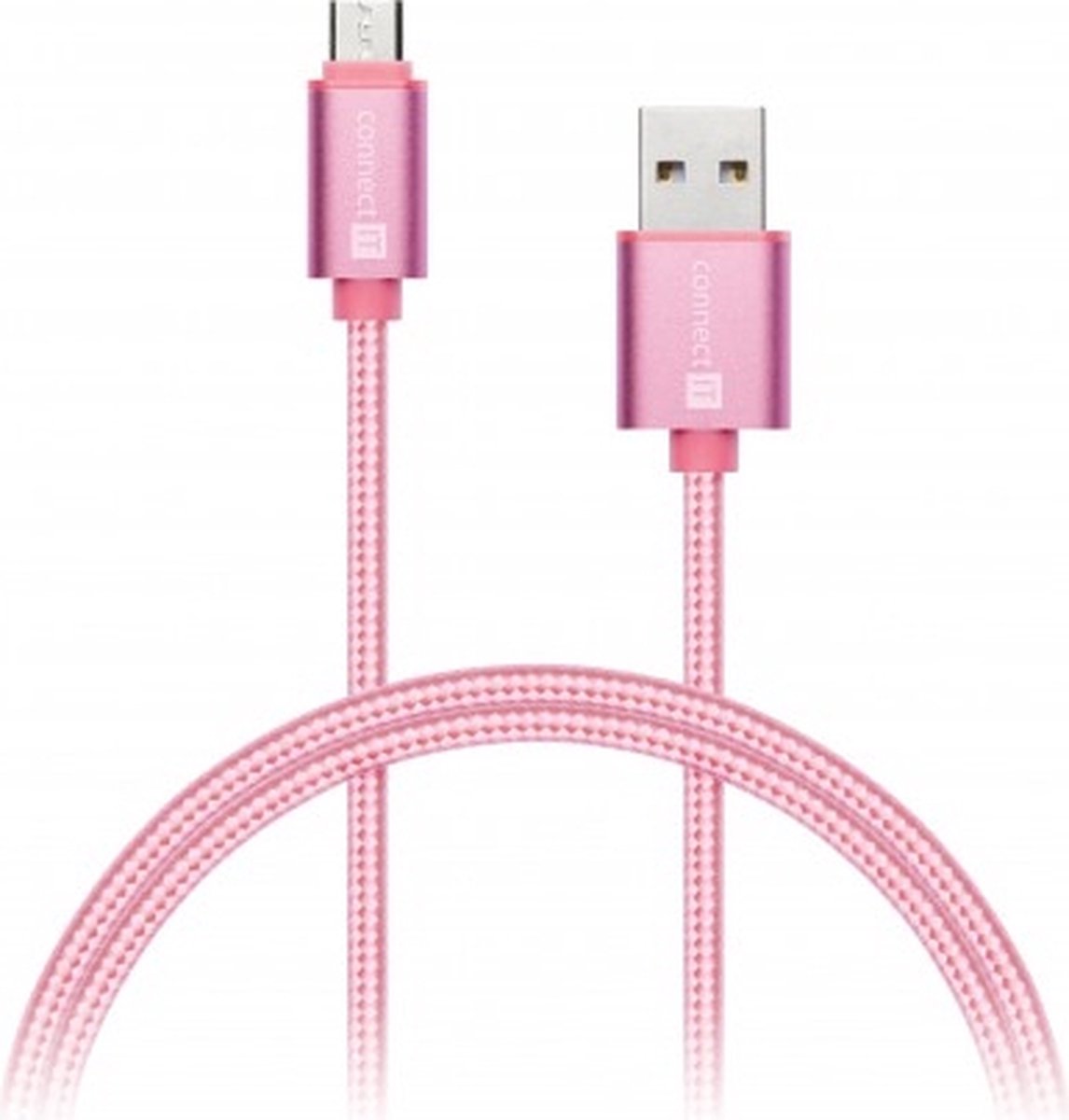 Connect IT CI-967 USB-kabel USB 2.0 1 m Micro-USB B USB B Goud