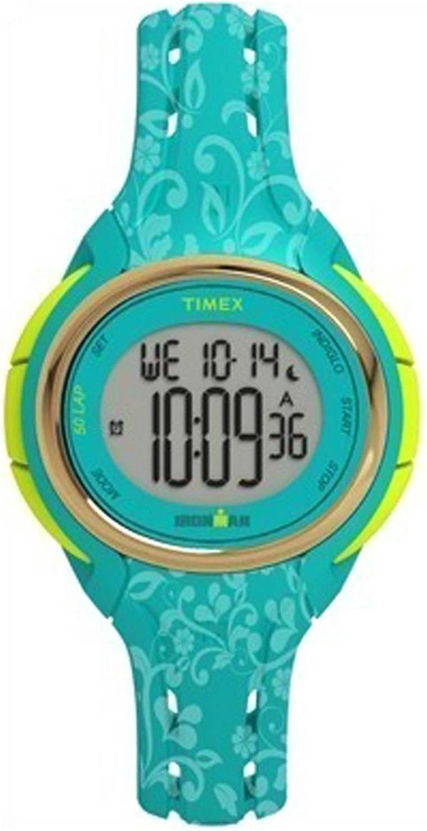 Timex Ironman Sleek TW5M03100 Horloge - Siliconen - Blauw - Ø 38 mm