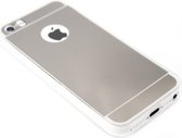 Spiegel hoesje zilver siliconen Geschikt voor iPhone 5 / 5S / SE