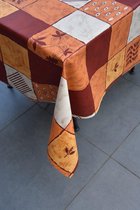 Stof Bedrukt Tafelzeil – Tafelkleed – Tafellaken – Afwasbaar – Duurzaam – Grijs - 150 x 240 cm