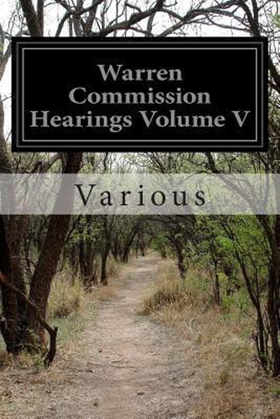 Warren Commission Hearings Volume V - cover