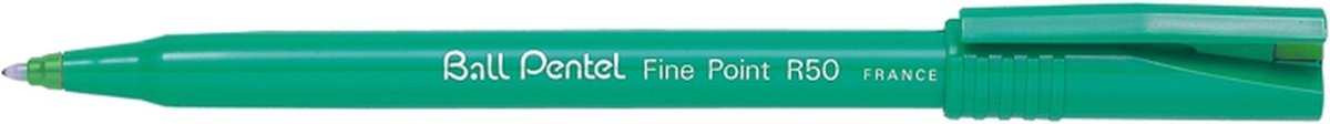 Pentel - Rollerpen R50 groen 0.4mm | 12 stuks