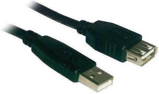 Caliber USB verleng kabel -0.7 m Zwart (CLUSB02) | bol.com