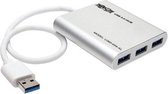 Tripp-Lite U360-004-AL 4-Port Portable USB 3.0 SuperSpeed Mini Hub, Aluminum TrippLite