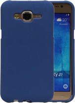 Blauw Zand TPU back case cover hoesje voor Samsung Galaxy J7
