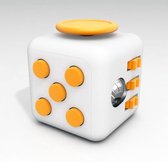 Fidget Cube wit/oranje