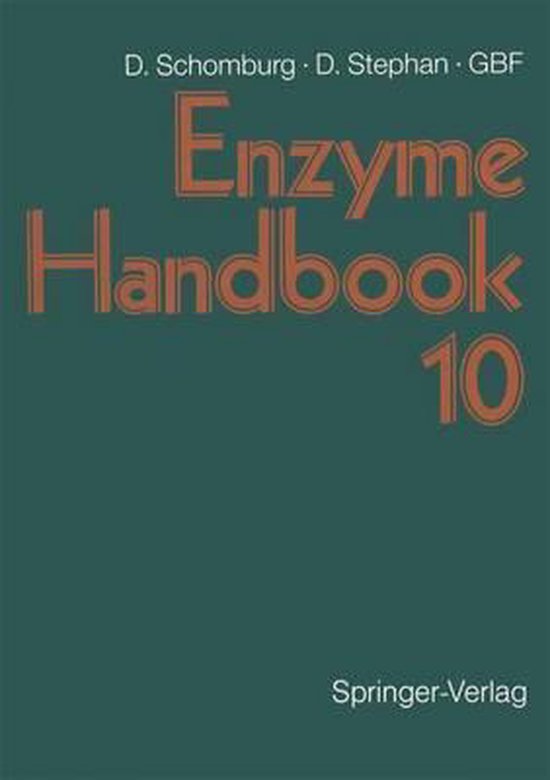 Enzyme Handbook 10 9783540594949 D. Schomburg Boeken bol