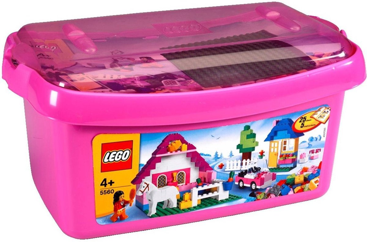 LEGO Basic Grote roze stenendoos - 5560 | bol.com