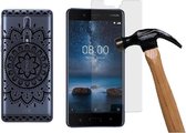 MP Case screenprotector PLUS Gratis Tribal back cover voor Nokia 8