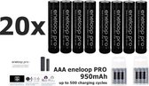 20 Stuks - Voordeelpak  - AAA R3 Panasonic eneloop PRO Oplaadbare batterijen - 900mAh