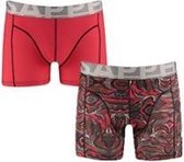 Sapph - Boxershort - Katoen - Teaberry Pink & Fluids Print - L