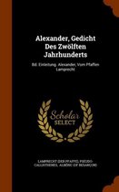 Alexander, Gedicht Des Zwolften Jahrhunderts