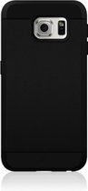 Black Rock Material Mesh Cover - Leer - Geschikt voor Galaxy S7 - Zwart