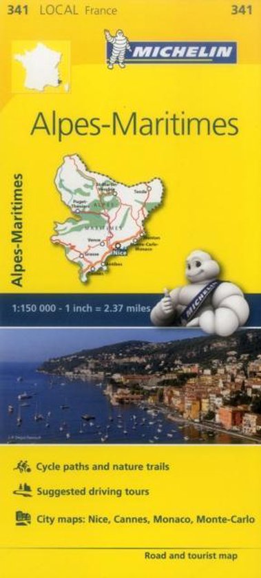 Alpes-Maritimes - Michelin Local Map 341 | bol.com