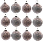 Glas Kerstballen (8cm) Box 12 Stuks Copper Brown