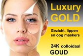 Luxury Gold Gezichtsmaskers - (14 stuks - Gezichts, oog en lippen maskers)