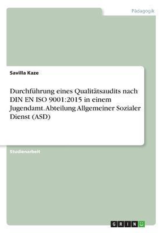 Durchfuhrung eines Qualitatsaudits nach DIN EN ISO 9001 - cover