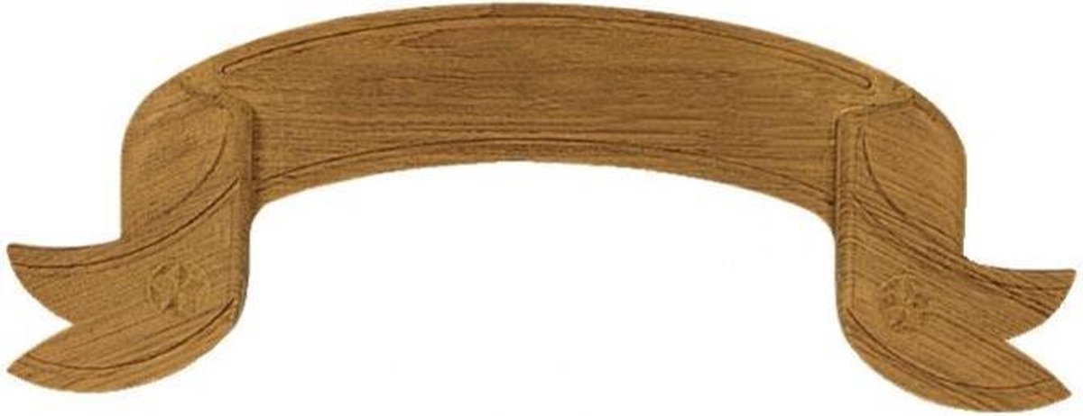 ARC Marine teakhouten gebogen Naambord 63 cm
