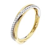 The Jewelry Collection Ring Diamant 0.12ct H Si - Bicolor Goud