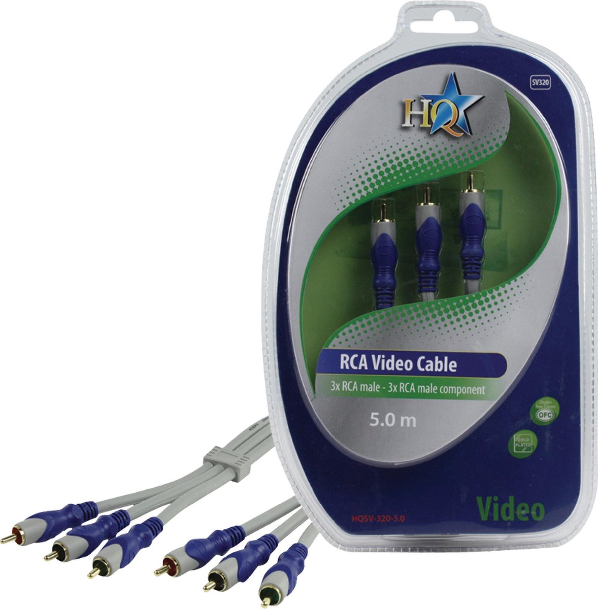 Component Videokabel - 3x RCA Male - 3x RCA Male - 5.00 m