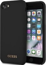 Guess Silicone Logo HardCase voor Apple iPhone 8 (4.7") - Zwart