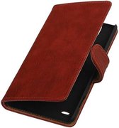 Bark Bookstyle Wallet Case Hoesjes voor Sony Xperia C4 Rood