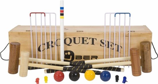 Familie Croquet set - Eco hardhouten set voor het hele gezin, kroket spel,...  | bol.com