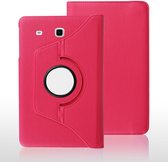 Xssive Tablet Hoes Case Cover 360° draaibaar voor Samsung Galaxy Tab E 8 inch T375 T377 Hot Pink