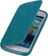 Polar Map Case Turquoise LG Optimus L7 2 P710 TPU Bookcover Hoesje