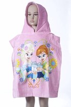 Disney Frozen Elsa Anna Pink - Poncho - 50 x 100 cm - Roze