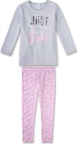 Sanetta Meisjes Pyjamaset - grijsmelee - Maat 152