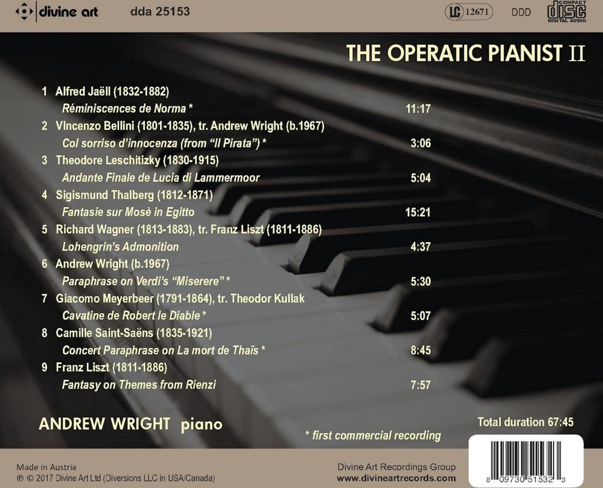 Andrew Wright - The Operatic Pianist, Vol. II (CD), Andrew Wright ...