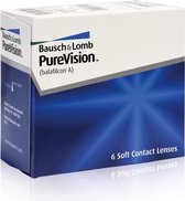 -0,25 PureVision - 6 pack - Maandlenzen  - Contactlenzen - BC 8,30