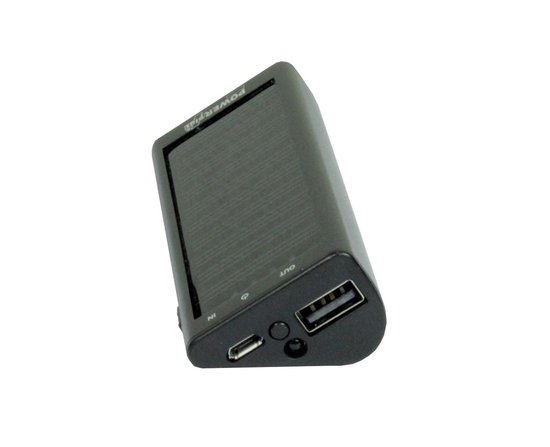 POWERplus Zebra Solar USB Powerbank | Oplader Lader Mobiele Telefoon met LED verlichting zaklampje | Zonnelader inclusief USB multi kabel | Compact 2.000 mAh