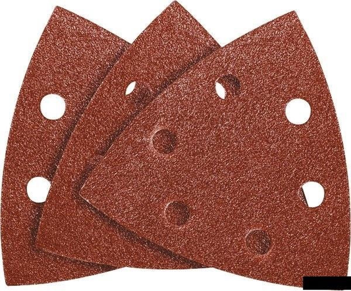 Schuurpapier DELTA K80 96x96x96mm, 5 stuks verpakking, Velcro