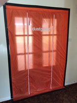 DustGuard Nylon herbruikbare stofdeur XL met rits, 150x215cm incl. montagetape