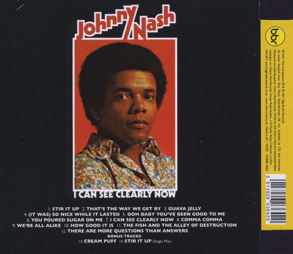 I Can See Clearly Now, Johnny Nash CD (album) Muziek