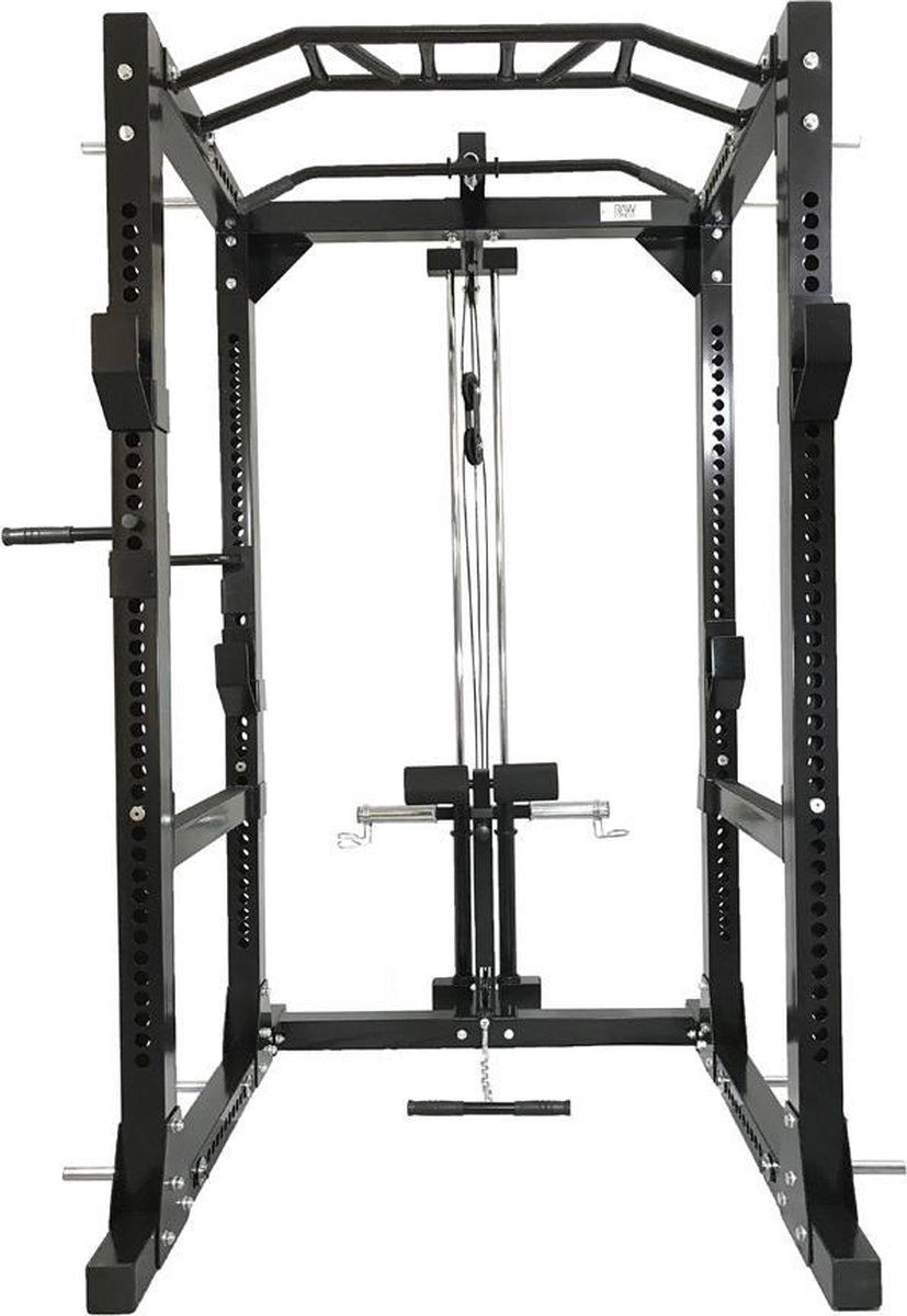 RawFitness power rack PRO + lat pulley