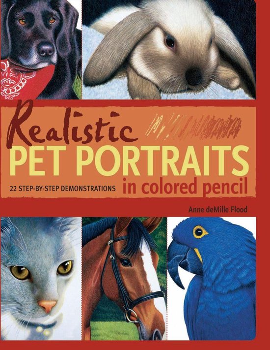 Realistic Pet Portraits in Colored Pencil - cover