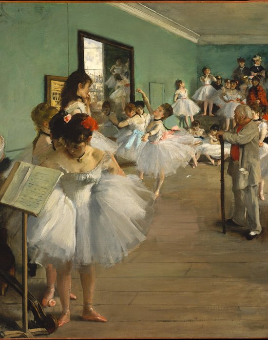 Poster Edgar Degas - De Balletklas - Large 50x70 cm - Ballerina & ballet te Parijs