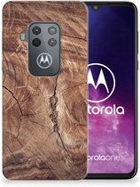 Motorola One Zoom Bumper Hoesje Tree Trunk