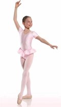 Danceries Balletpakje Laurasson Korte mouwen enkel rokje Roze Elasthan - Maat 122-128